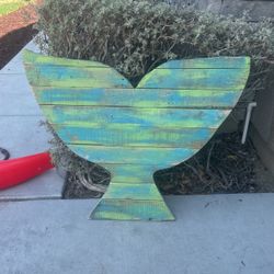 Wood Mermaid Tail