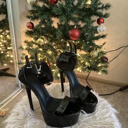 Black Exotic Dance Wear Heels