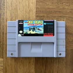 Vintage VTG 1990s 90s Super Nintendo SNES Super Off-Road - The Baja Video Game