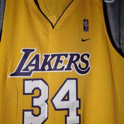 Vintage Stitched Nike Lakers Shaquille O'Neal Jersey