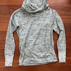 Athleta Grey Funnel Neck Sweater Sz. XS