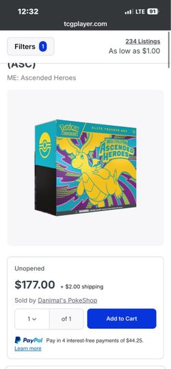 Ascended hero’s ETB TCG