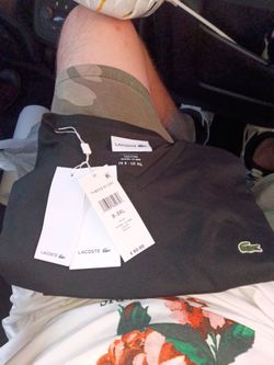 Brand New w/ Tags Black Lacoste Shirt Size 3XL