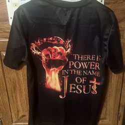 Christian Jesus Power T-Shirt There Is Power In The Name Of Jesus Tee