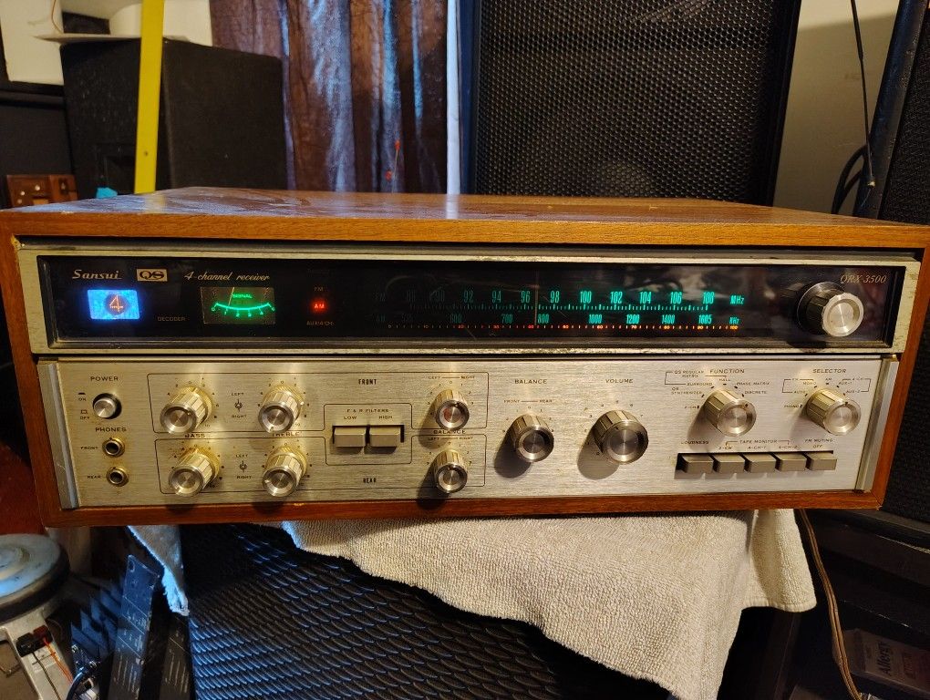 Sansui Qrx3500 Vintage Receiver Stereo Amplifier