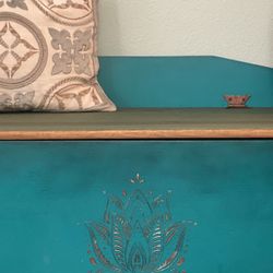 Re-Created Storage Bench With Original Brass Hardware (MOVING SALE)