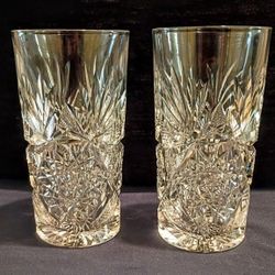 Antique American Brilliant Period Cut Crystal And Early American Pressed Glass