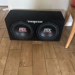 terminator dual 12” subwoofer