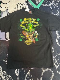Harley-Davidson Motorcycles Leprechaun Graphic T-Shirt