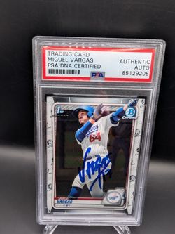 Miguel Vargas 2020 1st Bowman Chrome Auto PSA Auto  BCP-131