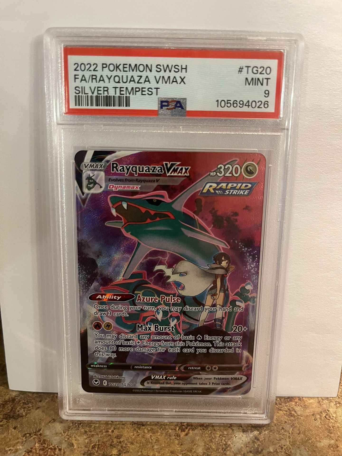 Pokemon TCG Rayquaza VMAX Full Art TG20/TG30