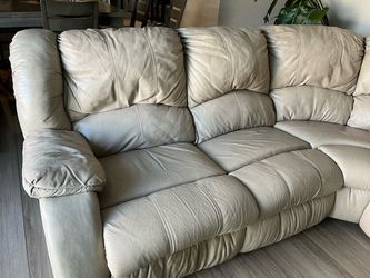 Large Leather Couch 🛋️