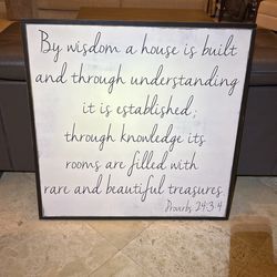 Hand Painted Scripture On Wood