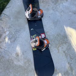 Burton Custom 151cm Snowboard With Flow Bindings