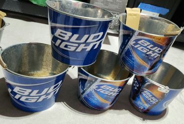 Collectors Bud Lite Ice Buckets