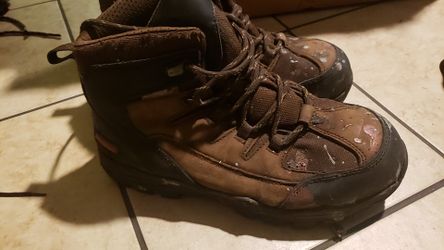 Size 9 men steel toe work Boots