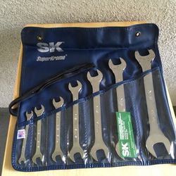 * SK Model: SK86152 - SuperKrome Fractional Open End Wrench Set - 7 Piece - *NEW* - $150.00