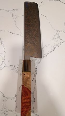Japanese rainbow Damascus knife 180mm