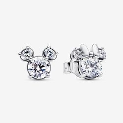 Pandora Disney Mickey Mouse & Minnie Mouse Sparkling Stud Earrings
Sterling silver