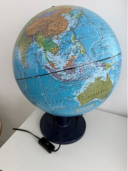 10” World Globe Geography Educational Globe with Stand and light