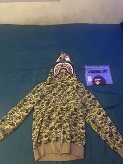 BAPE Shark Full-Zip Hoodie Green Camo