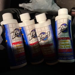 Zap Restore X 4 Bottles Grout Cleaner 10 Oz Bottles. 