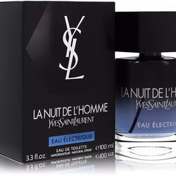 YSL La Nuit De L’homme Bleu Electrique Type  1 oz UNCUT Perfume Oil/Body Oil 