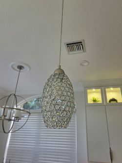 Two ceiling lights