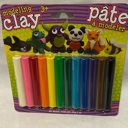 Modeling Clay 12 Assorted Colors Stick Set Non-Toxic