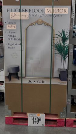 Standing Gold Mirror