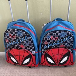 Boys spider man carry on