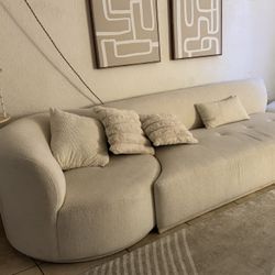 Teddy White Sofa/Need Gone ASAP