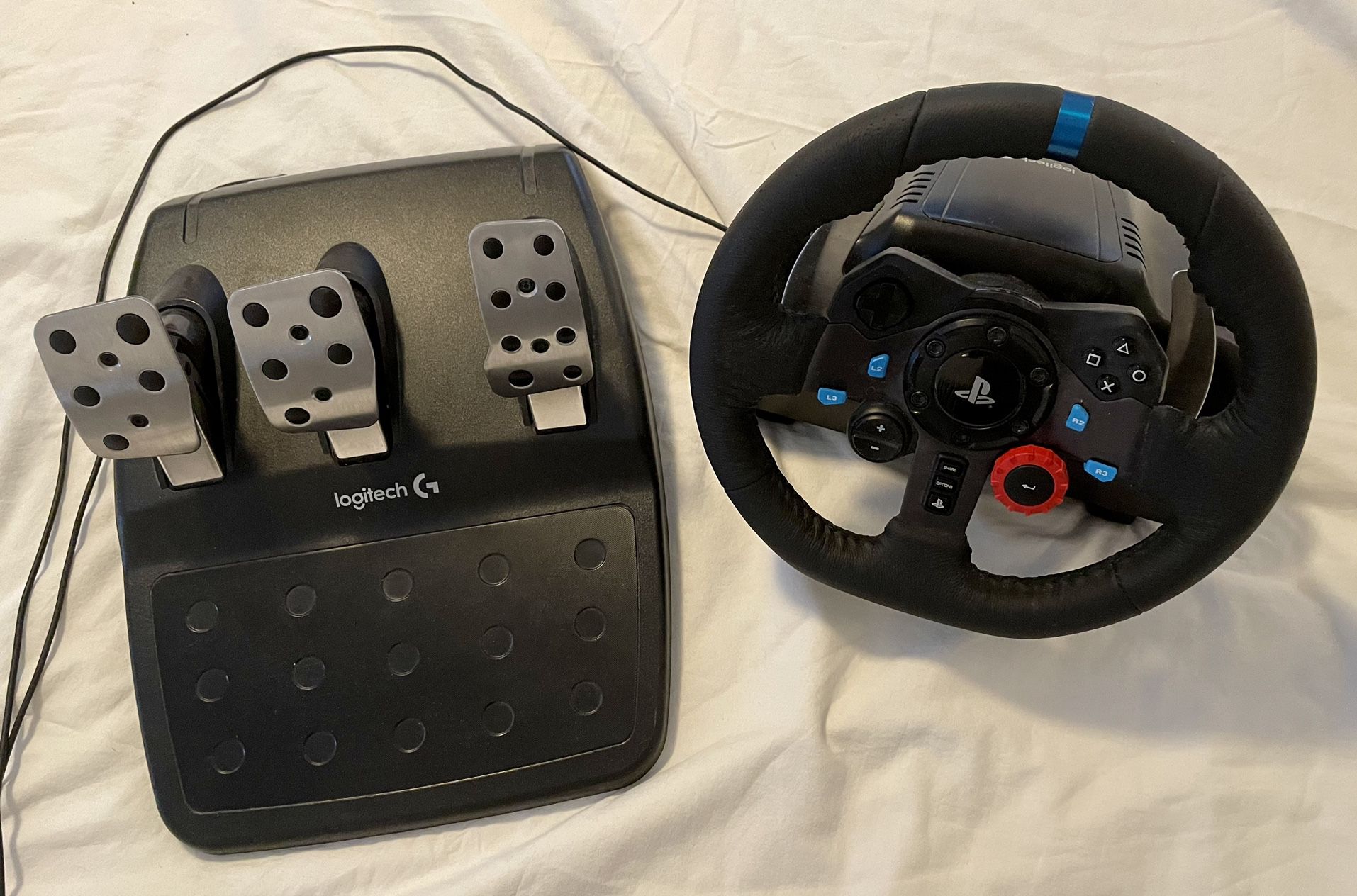 Logitech G29 wheel and pedals