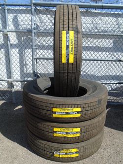 11R22.5 New Greforce GR636 16 Ply Trailer Tires (Set Of 4)