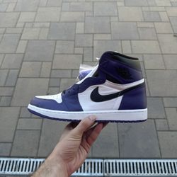 Jordan 1 Court Purple White 2.0 size 11