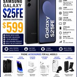 Samsung Galaxy S25 FE Factory Unlocked Brand New 