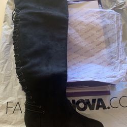 Black Thigh High Boots Fashion Nova 