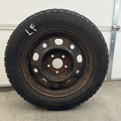 Used snow tires with steelies