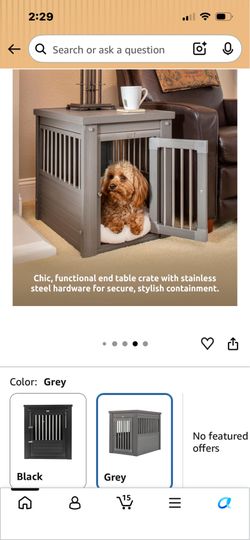 End table Dog crate