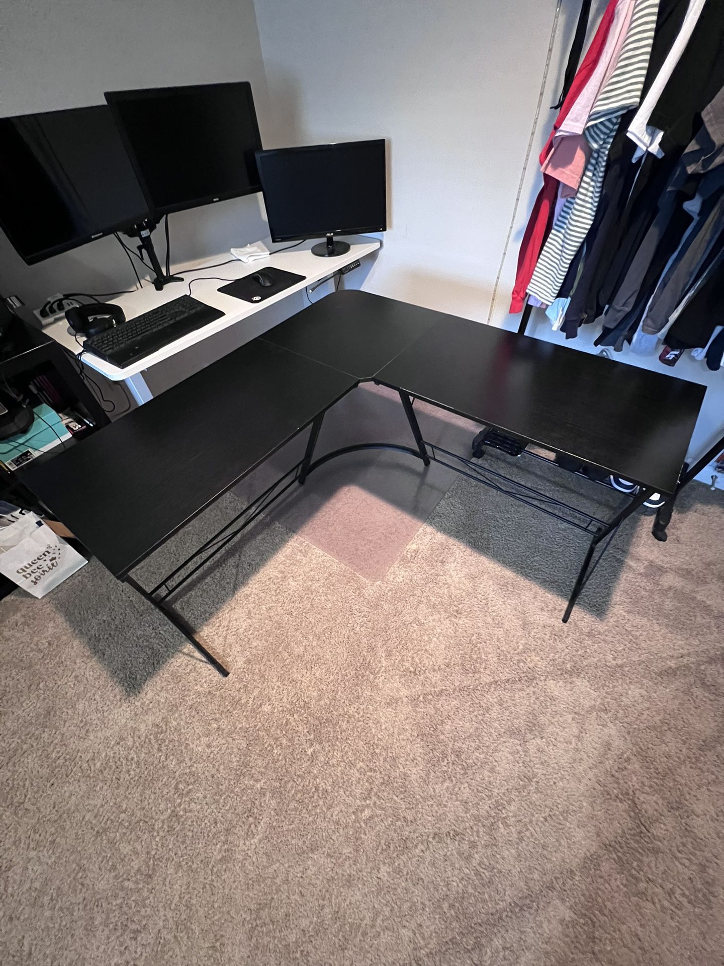 Black L Shaped Desk