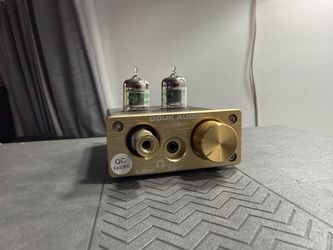 Douk Audio U10 Mini Vacuum Tube Headphone Amp Amplifier 3.5mm 6.35mm for PC - High Fidelity Stereo Preamp for Home Speakers & Hi-Res Audiophiles