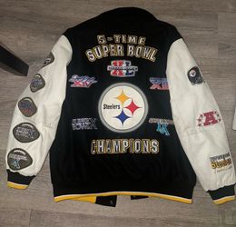 NFL Pittsburgh Steelers 5x Super Bowl  Varsity Jacket