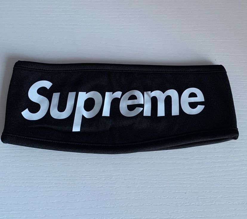 NEW SUPREME HEADBAND HAT BLACK HEAD BAND 