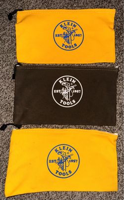 Klein Tools Canvas Zipper Tool Bags Set of 3