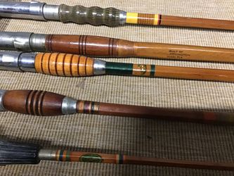 Antique/ Classic WOODEN Fishing rods