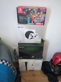 Switch, Xbox, ps5  empty boxes