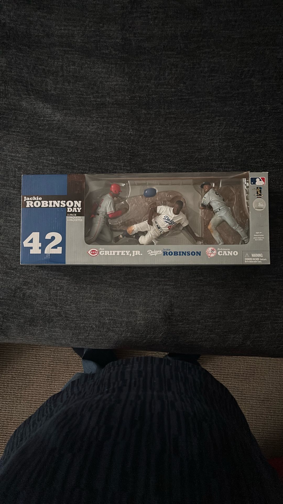 McFarlane MLB Jackie Robinson Day 3 Pack Ken Griffey Jr & Cano Dodgers 2009 New Rare Mint 