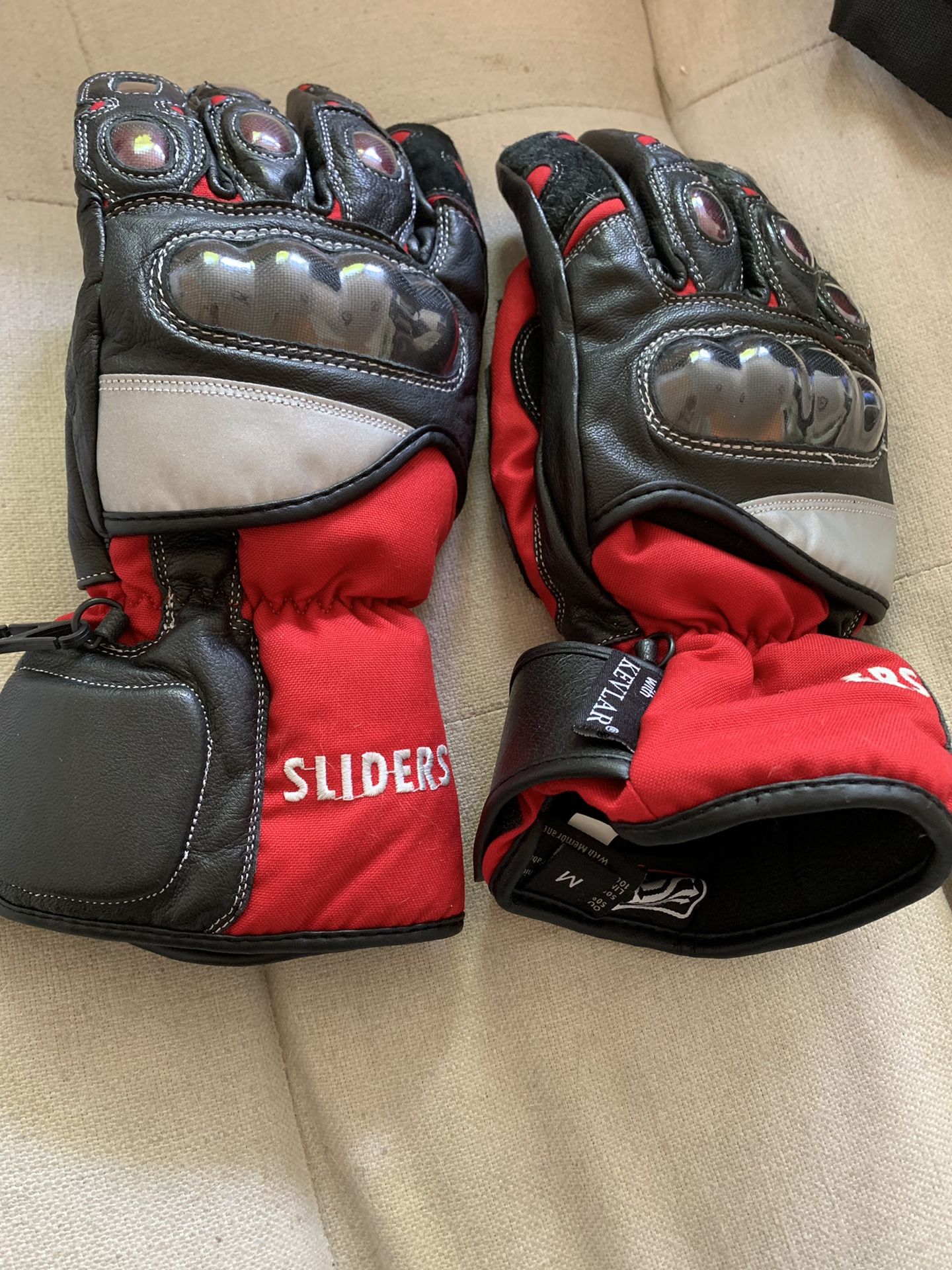 SLIDERS Motorcycle Gloves M