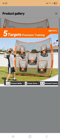 Brand New In Box Football Throwing Net: 7x7FT Football Net