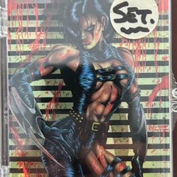 “RAZOR””METAL & FLESH”1996 KROME Productions CHROMIUM Chase Card SET(#1-#5). !!!😎